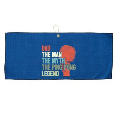 Dad Table Tennis Player Father Ping Pong Daddy PingPong Premium Large Microfiber Waffle Golf Towel