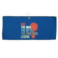 Dad Table Tennis Player Father Ping Pong Daddy PingPong Premium Large Microfiber Waffle Golf Towel