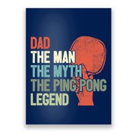 Dad Table Tennis Player Father Ping Pong Daddy PingPong Premium Poster