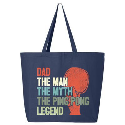 Dad Table Tennis Player Father Ping Pong Daddy PingPong Premium 25L Jumbo Tote