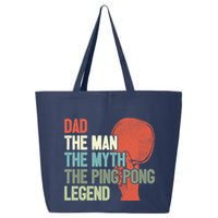 Dad Table Tennis Player Father Ping Pong Daddy PingPong Premium 25L Jumbo Tote