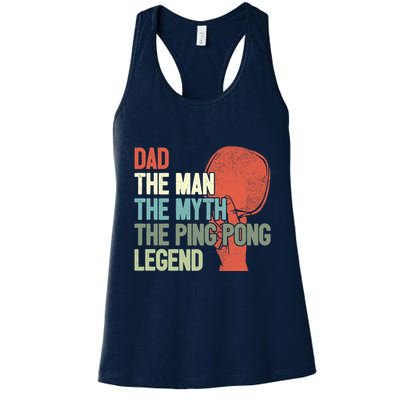 Dad Table Tennis Player Father Ping Pong Daddy PingPong Premium Womens Tank Top