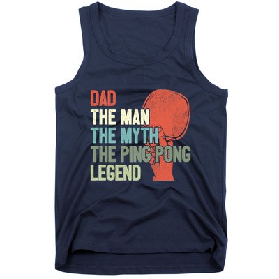 Dad Table Tennis Player Father Ping Pong Daddy PingPong Premium Tank Top