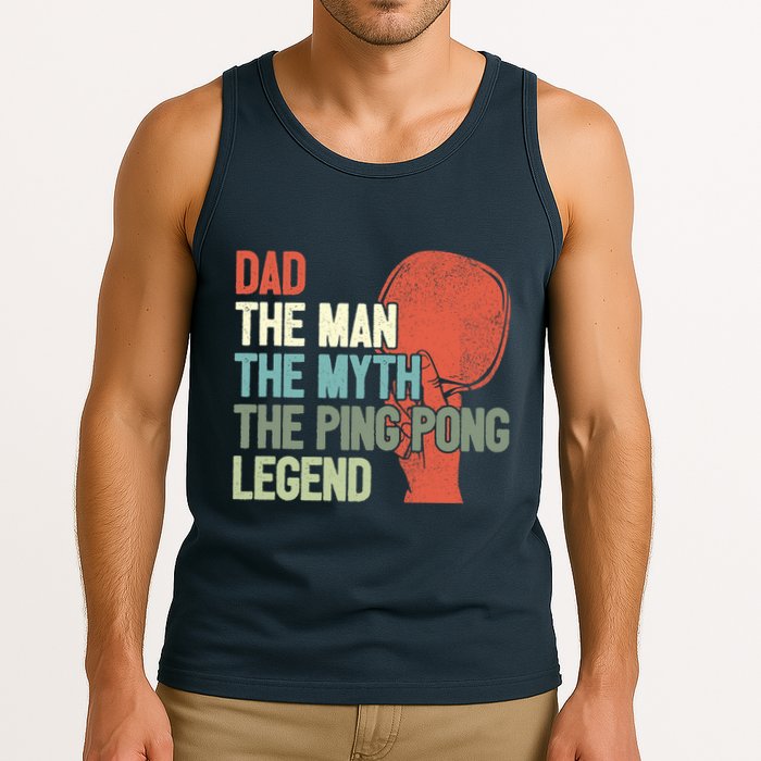 Dad Table Tennis Player Father Ping Pong Daddy PingPong Premium Tank Top