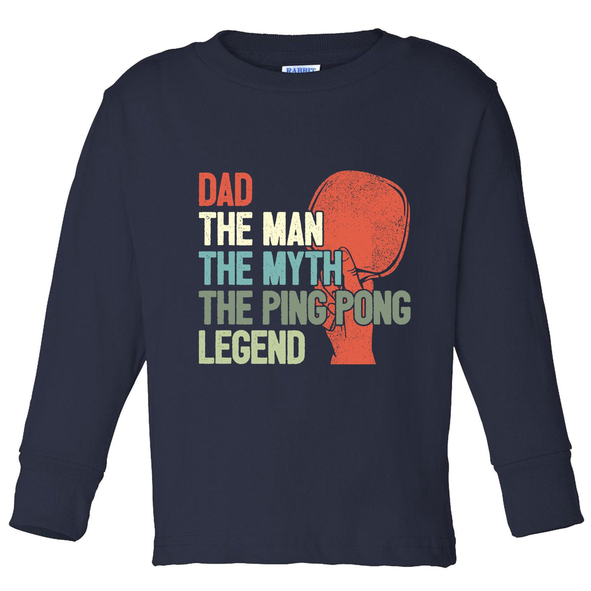 Dad Table Tennis Player Father Ping Pong Daddy PingPong Premium Toddler Long Sleeve Shirt