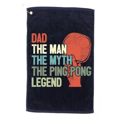 Dad Table Tennis Player Father Ping Pong Daddy PingPong Premium Platinum Collection Golf Towel