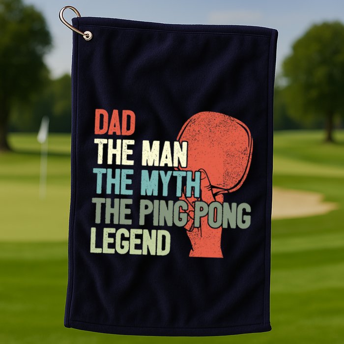 Dad Table Tennis Player Father Ping Pong Daddy PingPong Premium Golf Towel