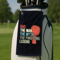 Dad Table Tennis Player Father Ping Pong Daddy PingPong Premium Golf Towel