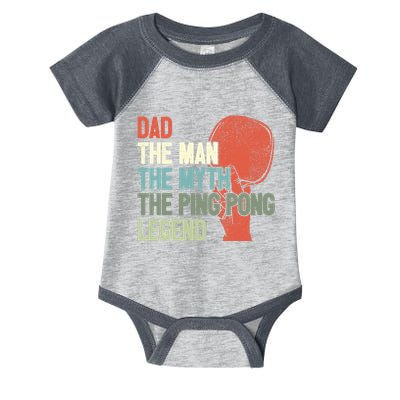 Dad Table Tennis Player Father Ping Pong Daddy PingPong Premium Infant Baby Jersey Bodysuit