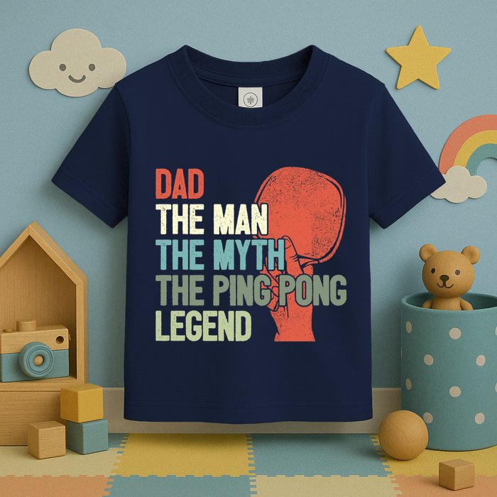 Dad Table Tennis Player Father Ping Pong Daddy PingPong Premium Toddler T-Shirt