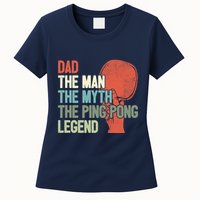 Dad Table Tennis Player Father Ping Pong Daddy PingPong Premium Womens T-Shirt