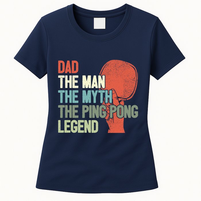 Dad Table Tennis Player Father Ping Pong Daddy PingPong Premium Womens T-Shirt
