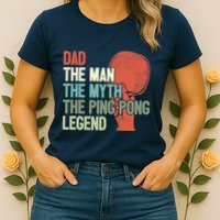 Dad Table Tennis Player Father Ping Pong Daddy PingPong Premium Womens T-Shirt