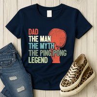 Dad Table Tennis Player Father Ping Pong Daddy PingPong Premium Womens T-Shirt