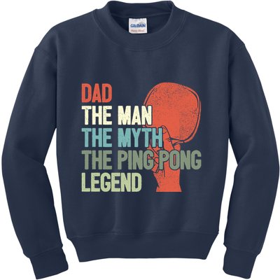 Dad Table Tennis Player Father Ping Pong Daddy PingPong Premium Kids Sweatshirt