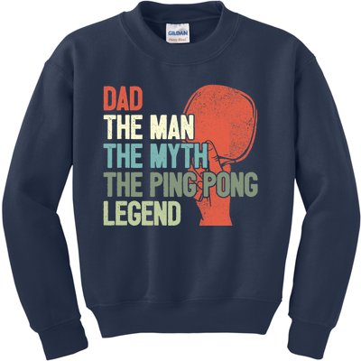 Dad Table Tennis Player Father Ping Pong Daddy PingPong Premium Kids Sweatshirt