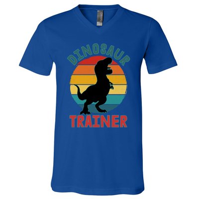 Dinosaur Trainer Trex Halloween Costume Adults Cool Gift V-Neck T-Shirt