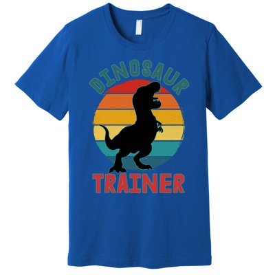 Dinosaur Trainer Trex Halloween Costume Adults Cool Gift Premium T-Shirt