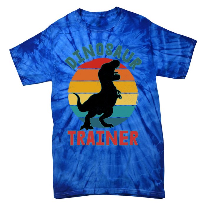 Dinosaur Trainer Trex Halloween Costume Adults Cool Gift Tie-Dye T-Shirt