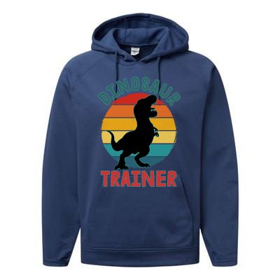 Dinosaur Trainer Trex Halloween Costume Adults Cool Gift Performance Fleece Hoodie