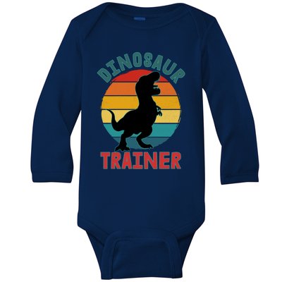 Dinosaur Trainer Trex Halloween Costume Adults Cool Gift Baby Long Sleeve Bodysuit