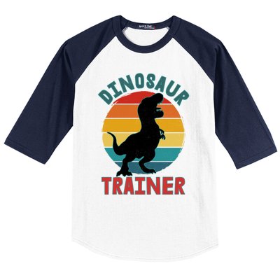 Dinosaur Trainer Trex Halloween Costume Adults Cool Gift Baseball Sleeve Shirt