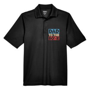 Dad To The Bone Bad Dad Humor Men's Origin Performance Pique Polo