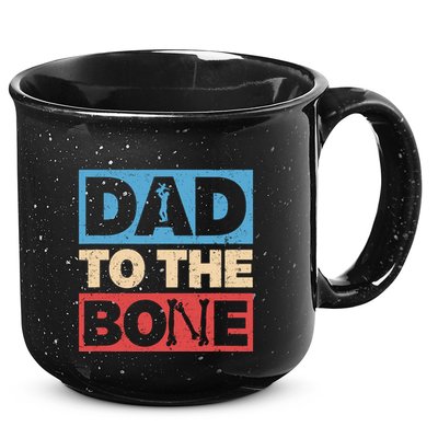 Dad To The Bone Bad Dad Humor 15oz Campfire Ceramic Mug