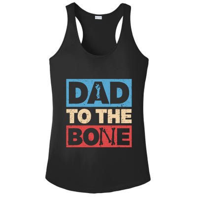Dad To The Bone Bad Dad Humor Ladies PosiCharge Competitor Racerback Tank