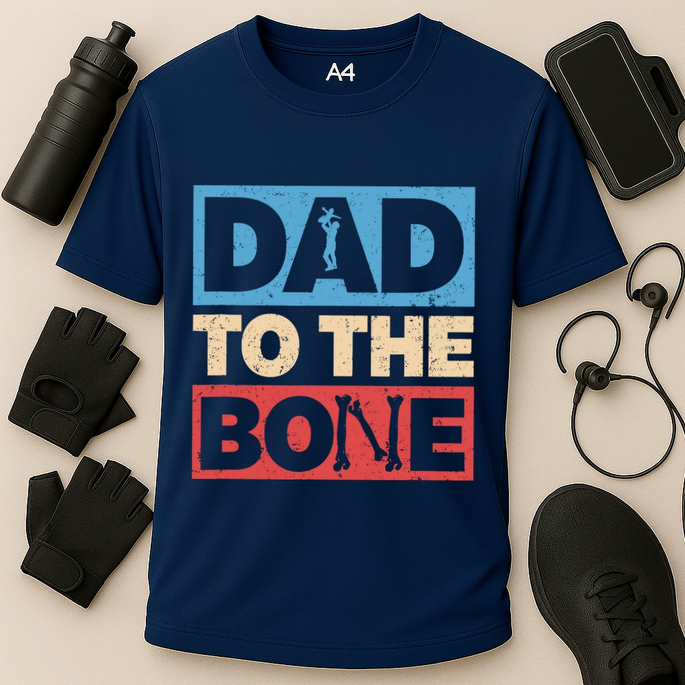 Dad To The Bone Bad Dad Humor Performance Shirt