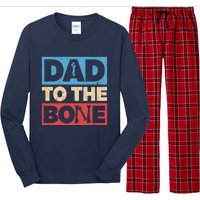 Dad To The Bone Bad Dad Humor Long Sleeve Pajama Set