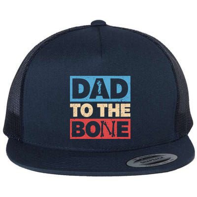 Dad To The Bone Bad Dad Humor Flatbill Hat