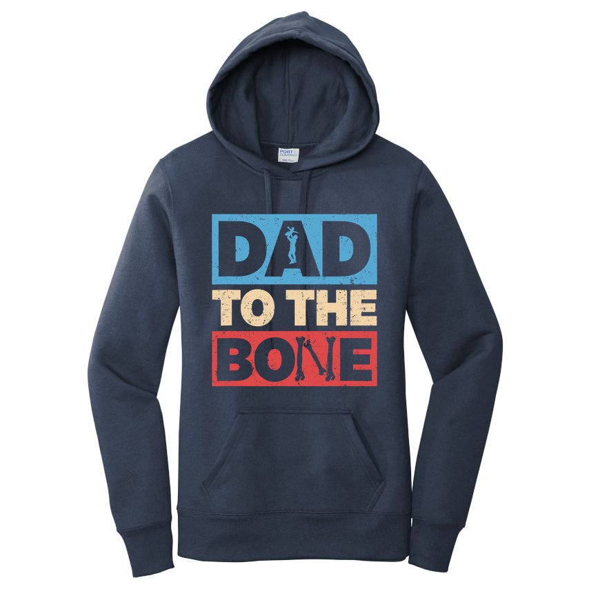 Dad To The Bone Bad Dad Humor Women's Pullover Hoodie