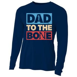 Dad To The Bone Bad Dad Humor Cooling Performance Long Sleeve Crew