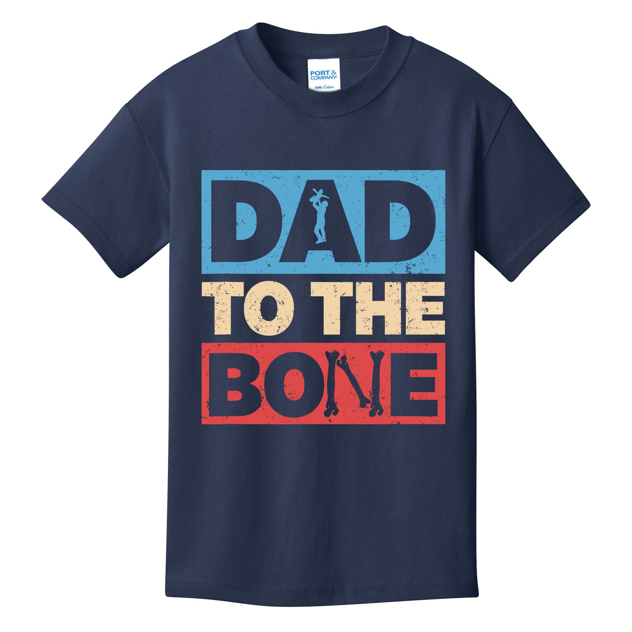 Dad To The Bone Bad Dad Humor Kids T-Shirt