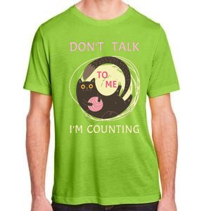 DonT Talk To Me IM Counting Funny Crochet Cat Lover Adult ChromaSoft Performance T-Shirt