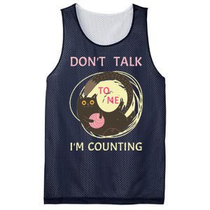 DonT Talk To Me IM Counting Funny Crochet Cat Lover Mesh Reversible Basketball Jersey Tank