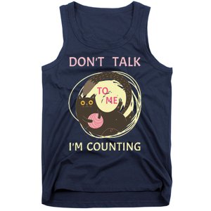 DonT Talk To Me IM Counting Funny Crochet Cat Lover Tank Top