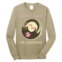 DonT Talk To Me IM Counting Funny Crochet Cat Lover Long Sleeve Shirt