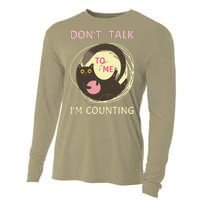 DonT Talk To Me IM Counting Funny Crochet Cat Lover Cooling Performance Long Sleeve Crew