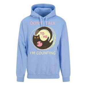 DonT Talk To Me IM Counting Funny Crochet Cat Lover Unisex Surf Hoodie