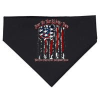 Dont Try That BS In My Town USA Flag Patriotic American USA-Made Doggie Bandana