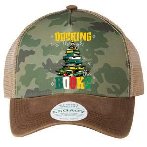 Dashing Through The Books Christmas Book Lovers Librarian Legacy Tie Dye Trucker Hat