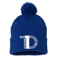 Distressed T1d Type One Diabetes Awareness Great Gift Pom Pom 12in Knit Beanie