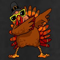 Dabbing Turkey, Thanksgiving Funny Cute 11oz C Handle Ceramic Mug