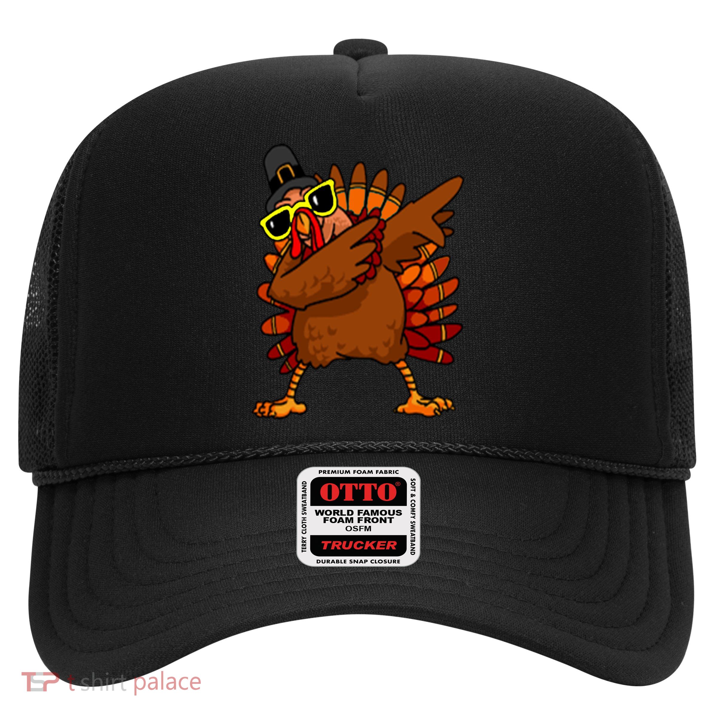 Dabbing Turkey, Thanksgiving Funny Cute Trucker Hat