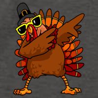 Dabbing Turkey, Thanksgiving Funny Cute Vector Backpack