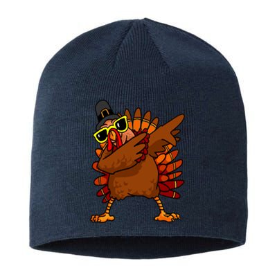 Dabbing Turkey, Thanksgiving Funny Cute Sustainable Beanie