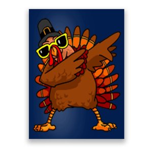 Dabbing Turkey, Thanksgiving Funny Cute Poster