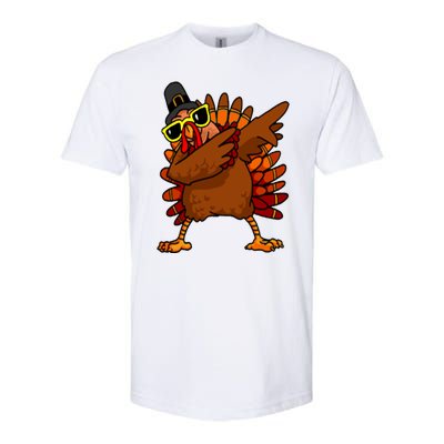 Dabbing Turkey, Thanksgiving Funny Cute Softstyle® CVC T-Shirt